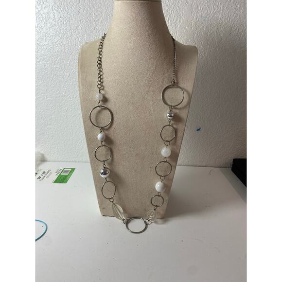 Chunky Statement Necklace - Retro 90s Art Deco Style - Picture 1 of 5